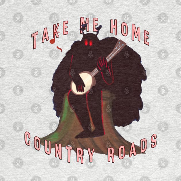 Mothman, Country Roads (but like he has a Banjo) by goblinbabe